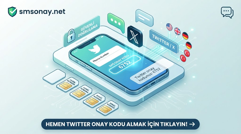 Twitter (X) SMS Onay ve Sanal Numara Alma