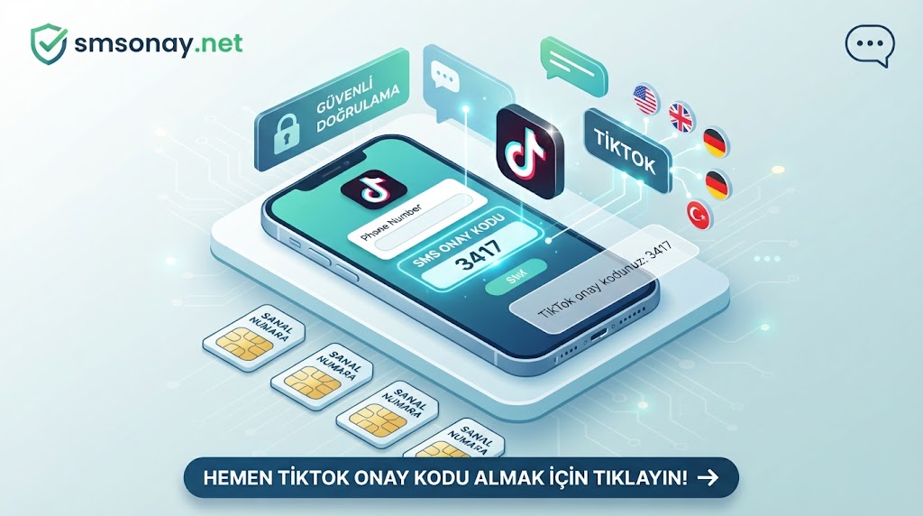 TikTok SMS Onay ve Sanal Numara Alma
