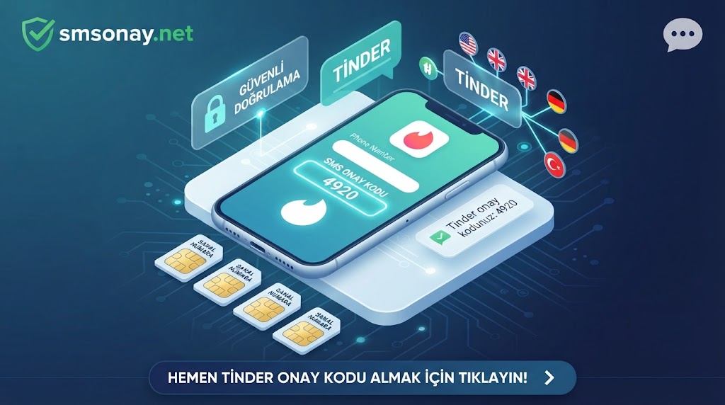 Tinder SMS Onay ve Sanal Numara Alma
