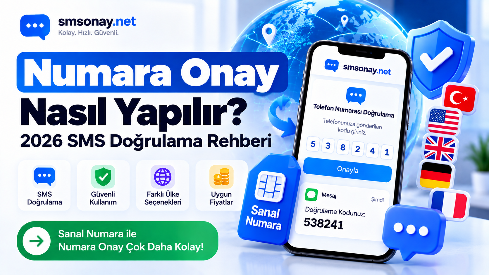 Numara Onay Nasıl Yapılır? SMS Doğrulama 2026 | smsonay.net