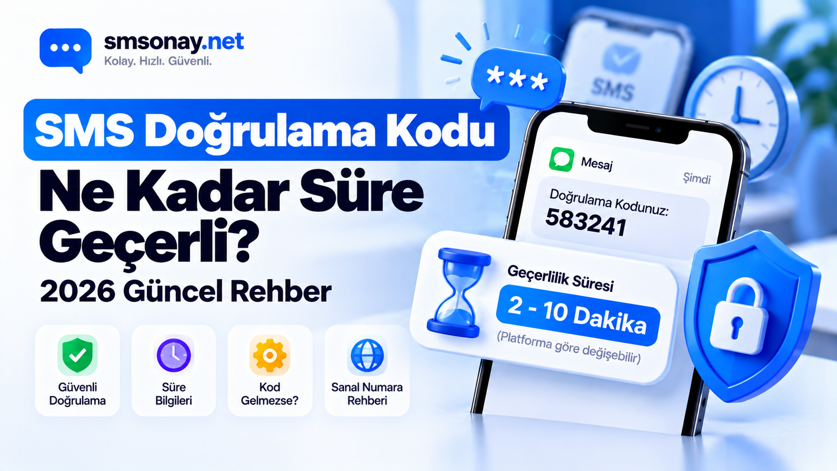 SMS Doğrulama Kodu Ne Kadar Geçerli? 2026 | smsonay.net