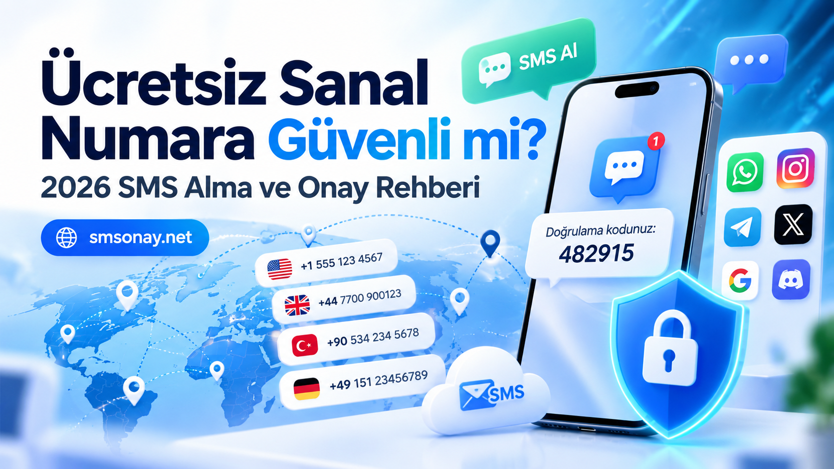 Ücretsiz Sanal Numara Güvenli mi? 2026 Rehberi | smsonay.net