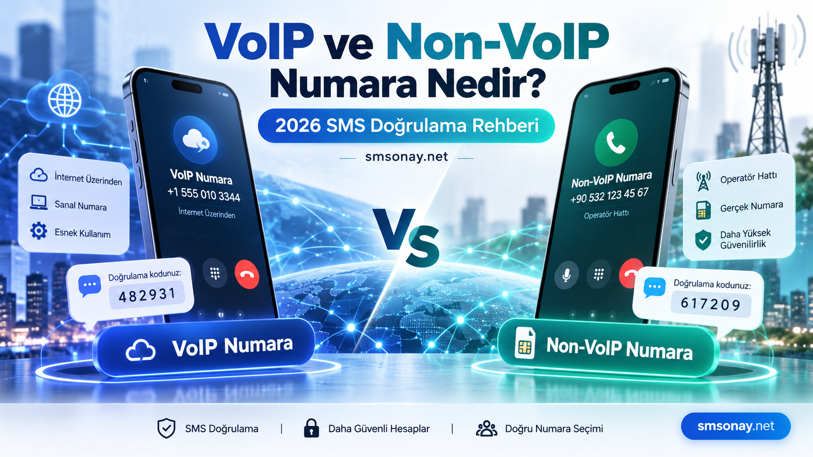 VoIP ve Non-VoIP Numara Farkı Nedir? 2026 | smsonay.net